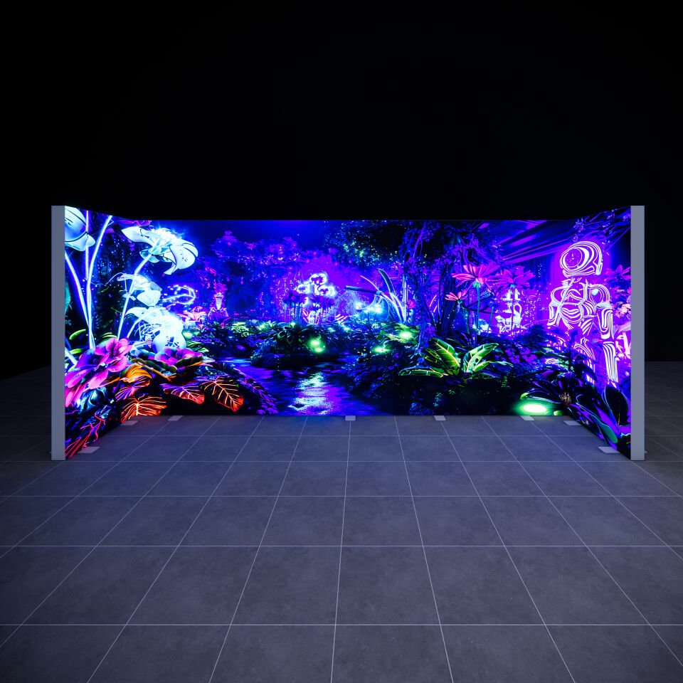 1x5m h225cm Lightbox U Stand