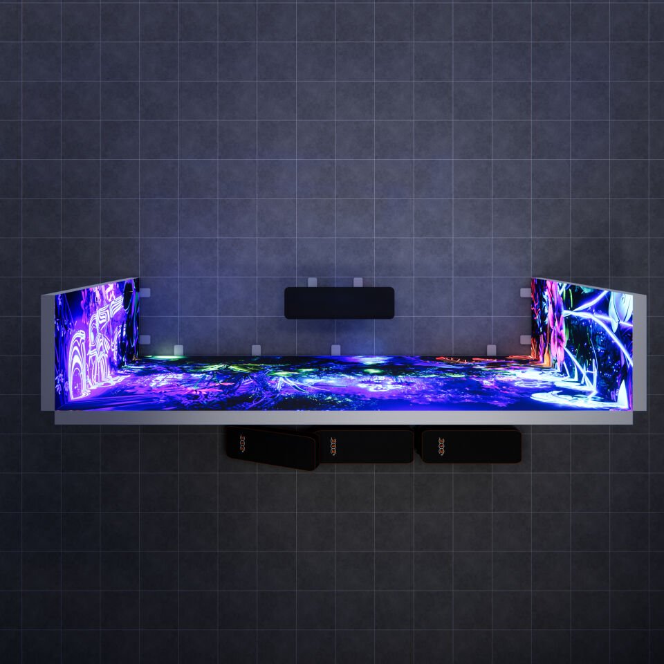 1x5m h225cm Lightbox U Stand