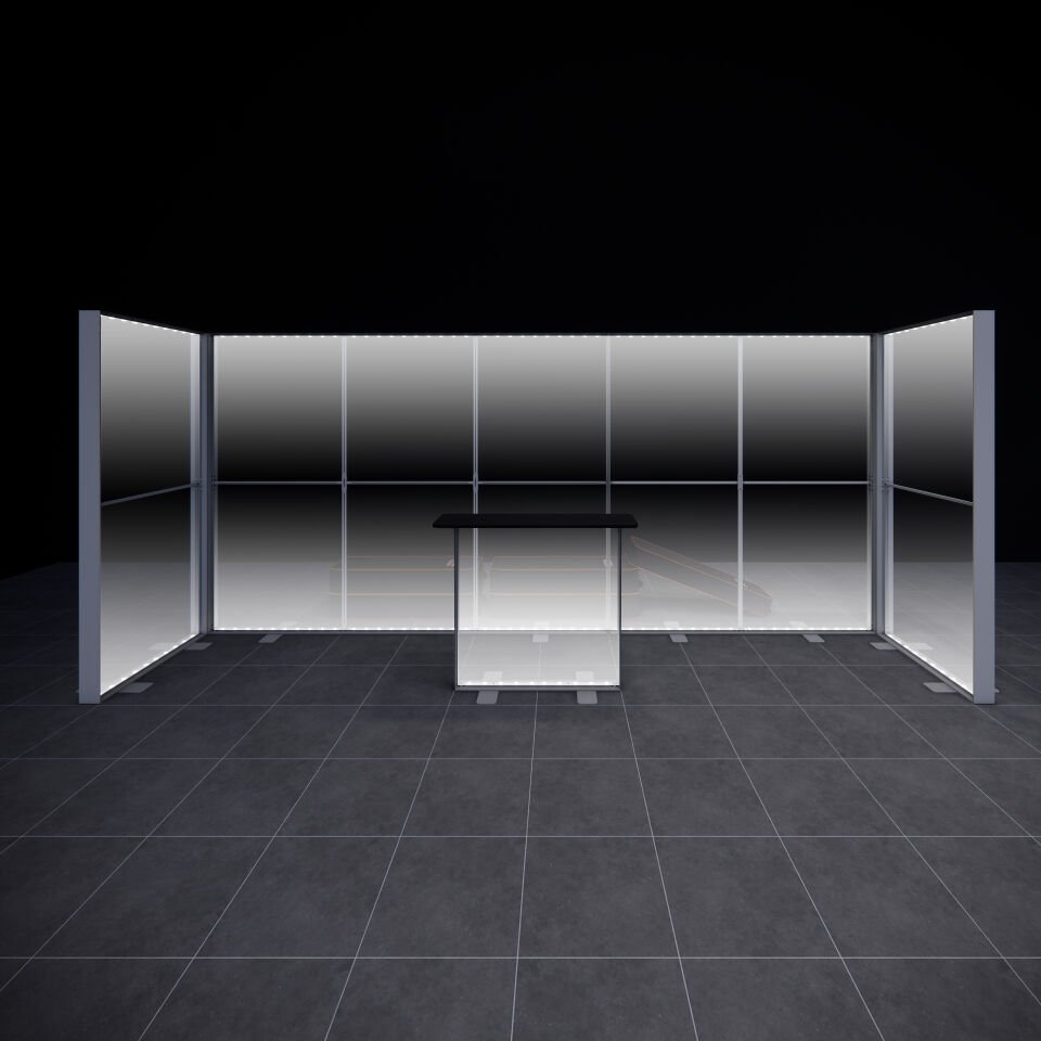 1x5m h225cm Lightbox U Stand