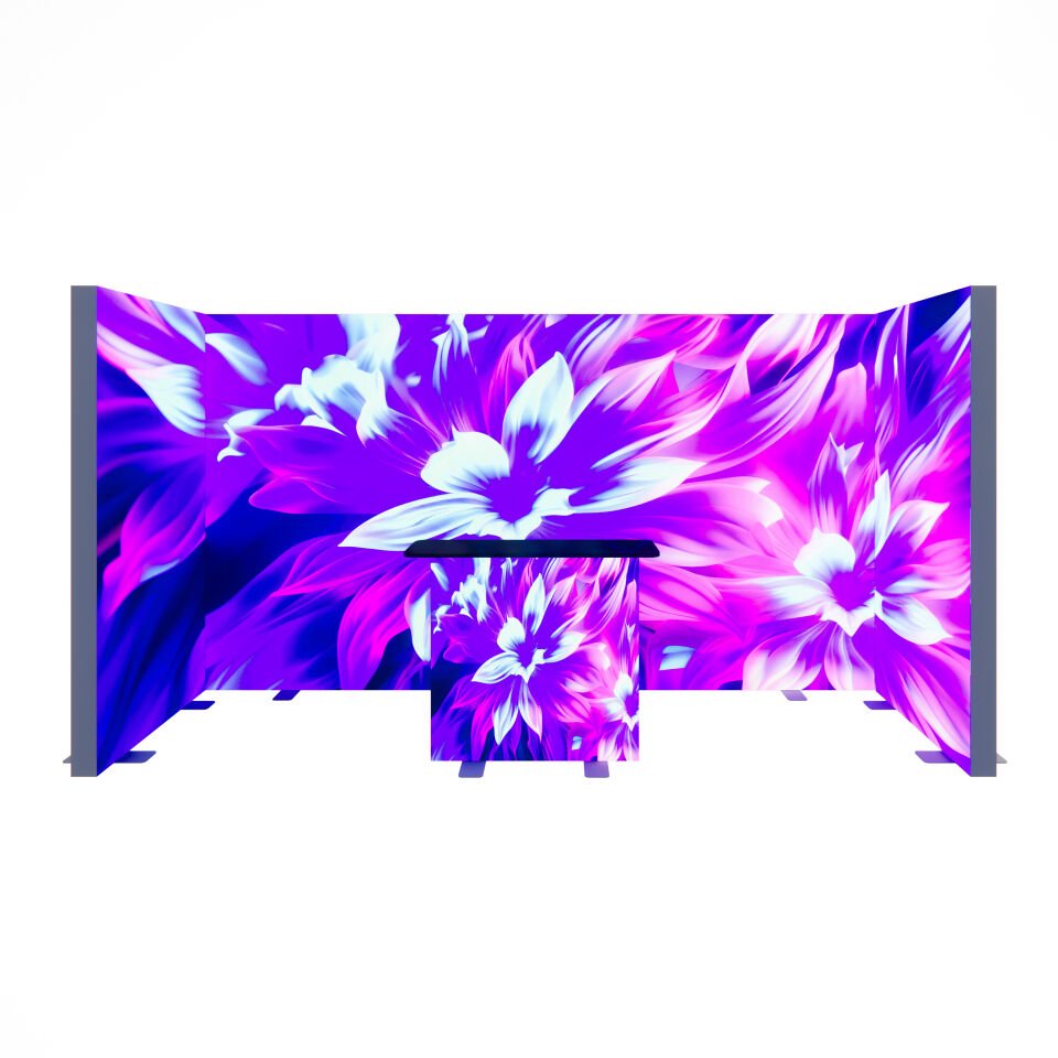 1x4m h225cm Lightbox U Stand