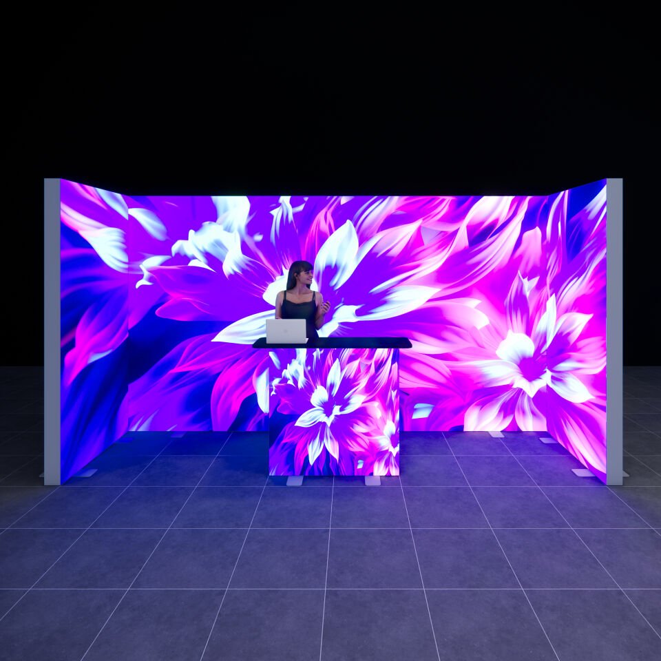 1x4m h225cm Lightbox U Stand