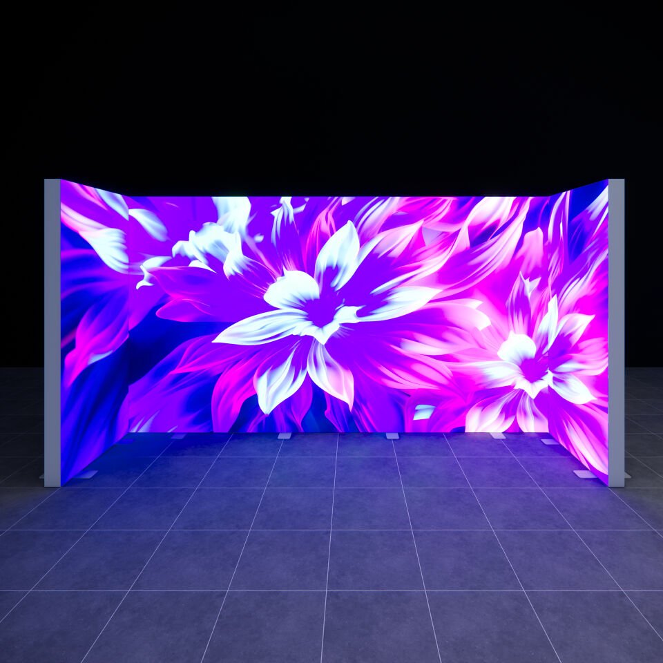 1x4m h225cm Lightbox U Stand