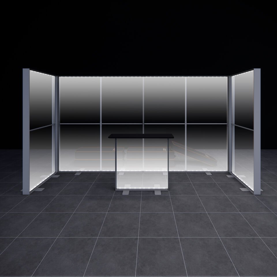 1x4m h225cm Lightbox U Stand