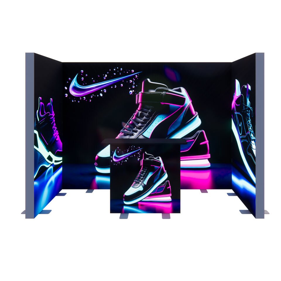 1x3m h225cm Lightbox U Stand