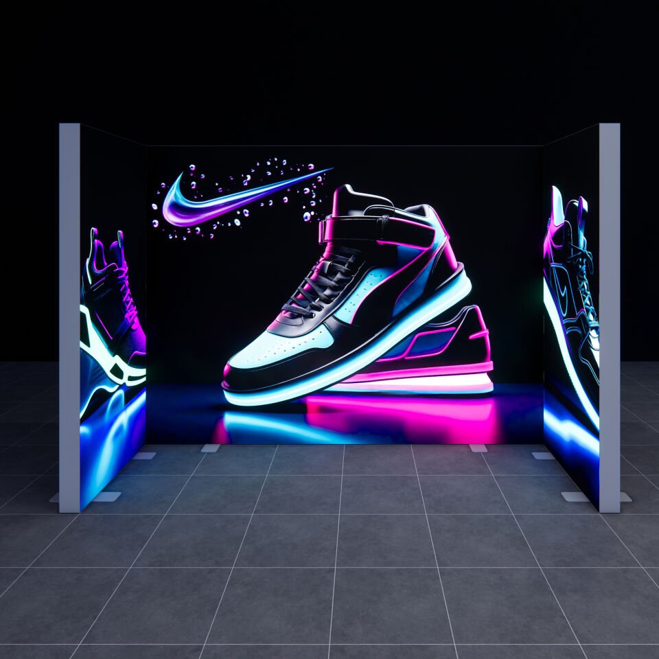 1x3m h225cm Lightbox U Stand