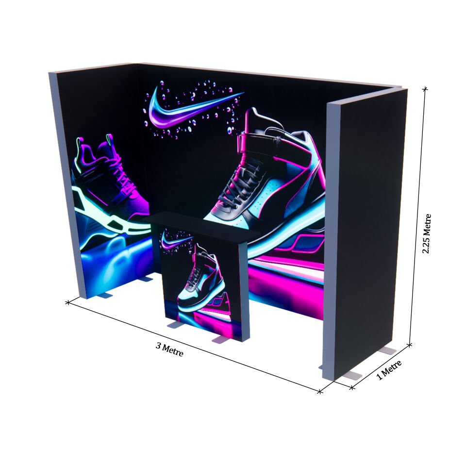 1x3m h225cm Lightbox U Stand