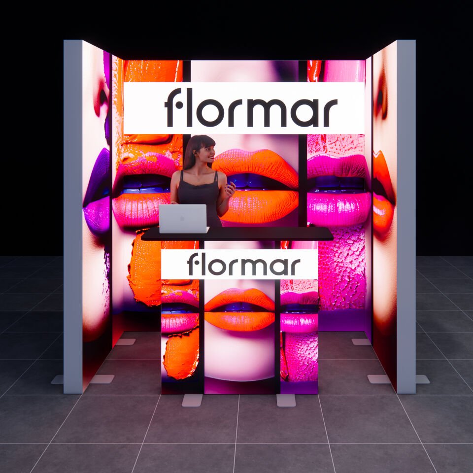 1x2m h225cm Lightbox U Stand