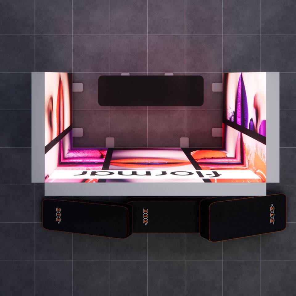 1x2m h225cm Lightbox U Stand