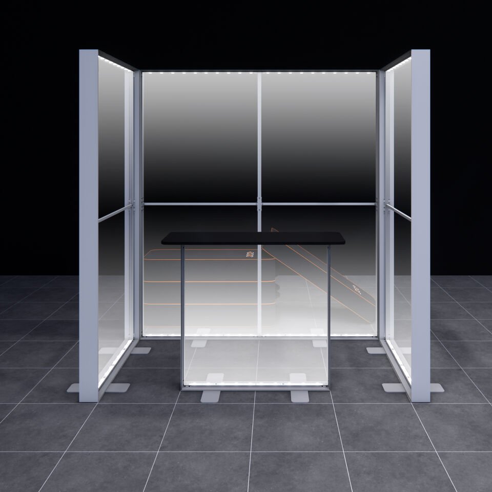 1x2m h225cm Lightbox U Stand