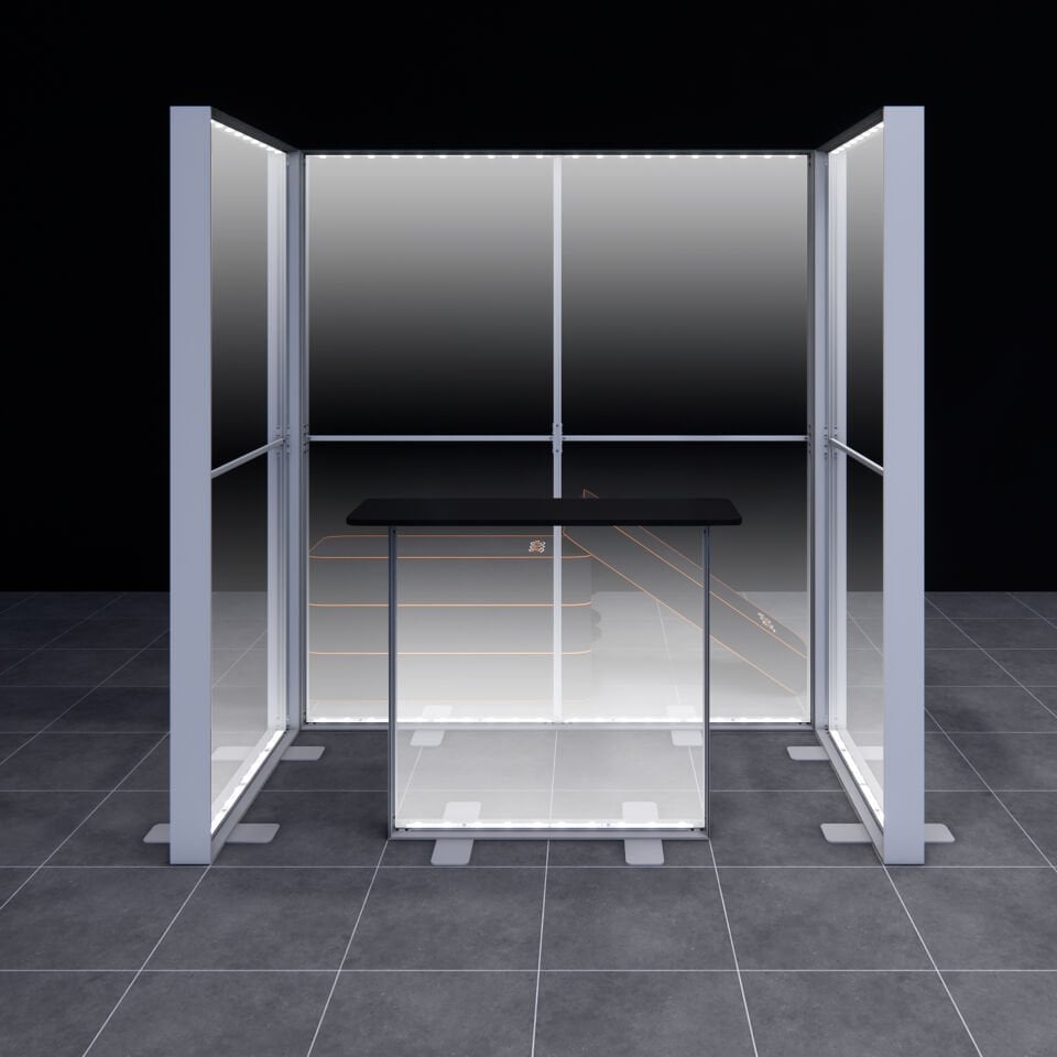 1x2m h225cm Lightbox U Stand