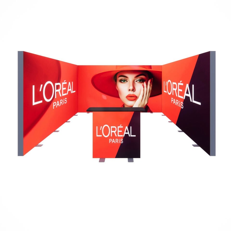 4x4m h225cm Lightbox U Stand