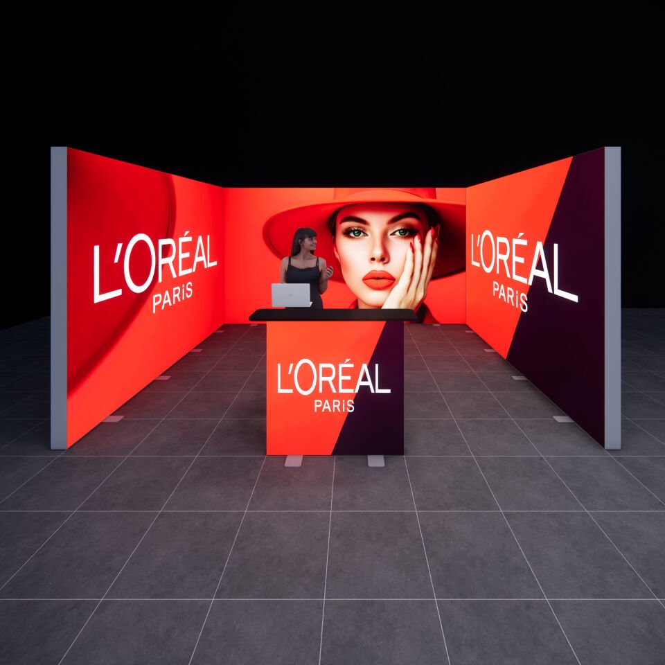 4x4m h225cm Lightbox U Stand