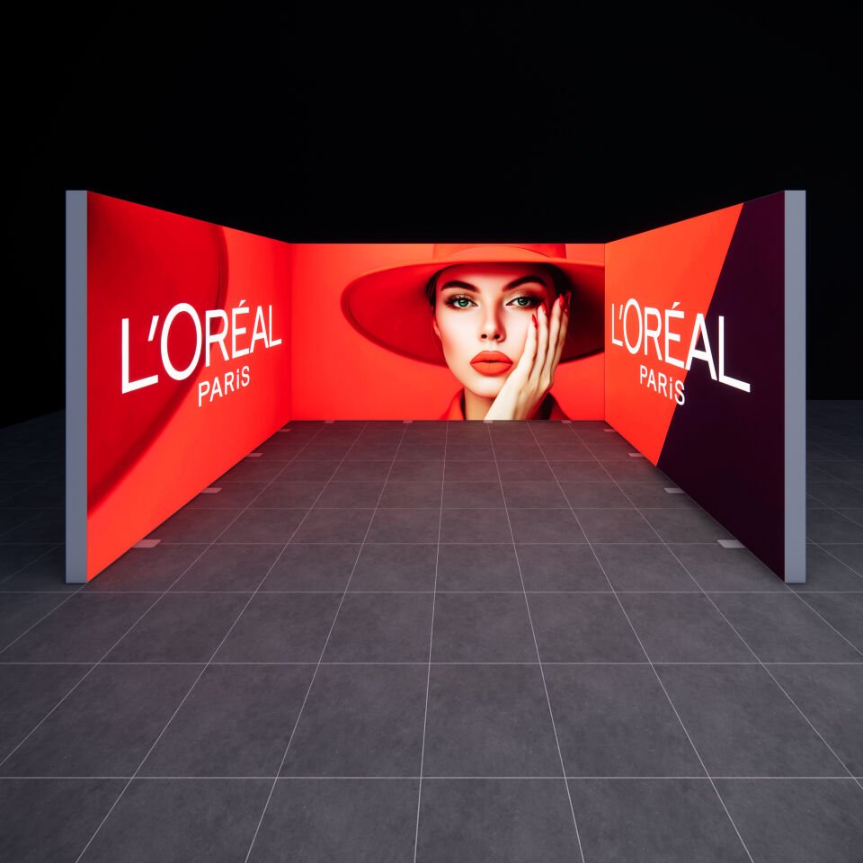 4x4m h225cm Lightbox U Stand