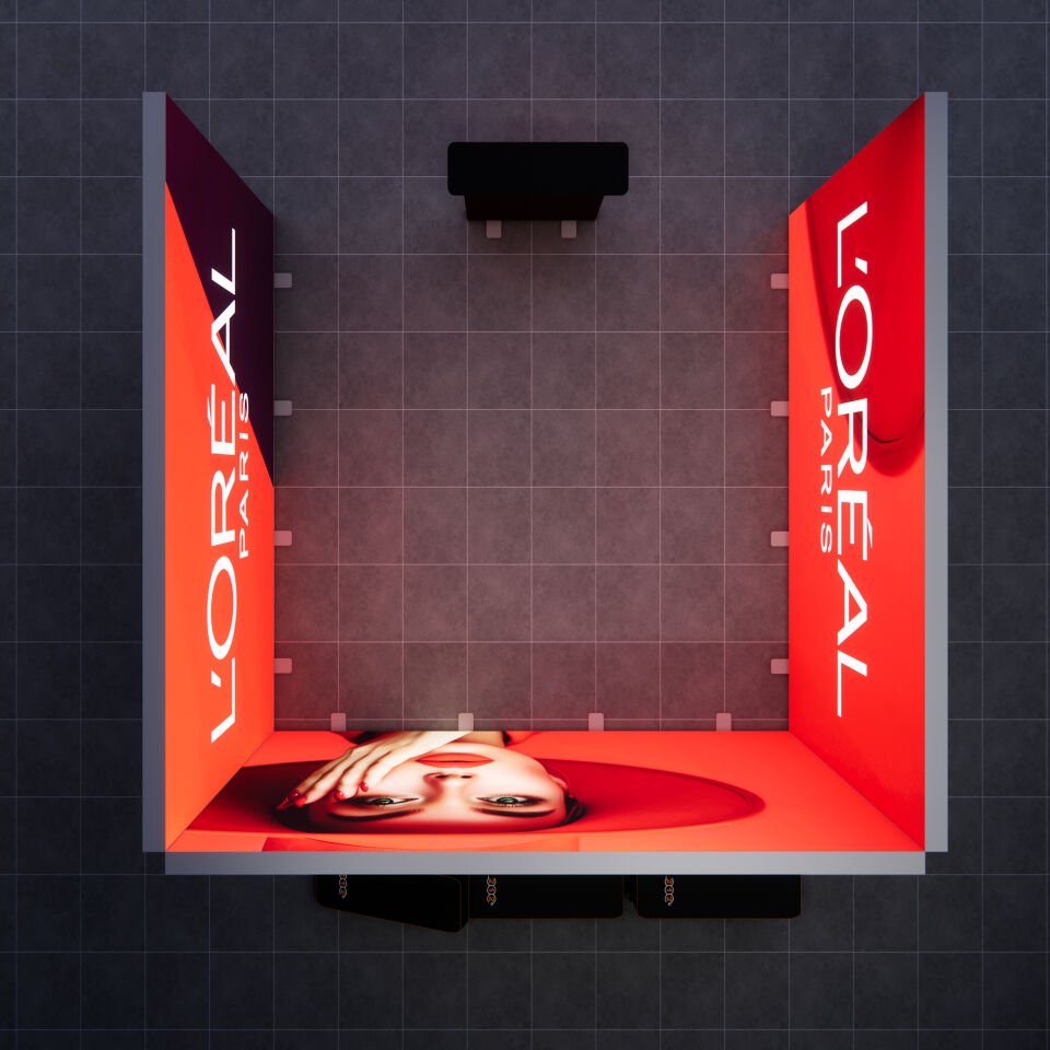 4x4m h225cm Lightbox U Stand