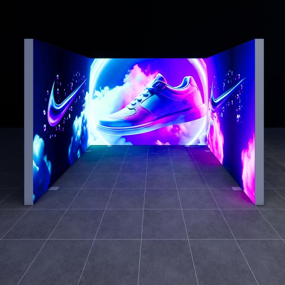 3x3m h225cm Lightbox U Stand