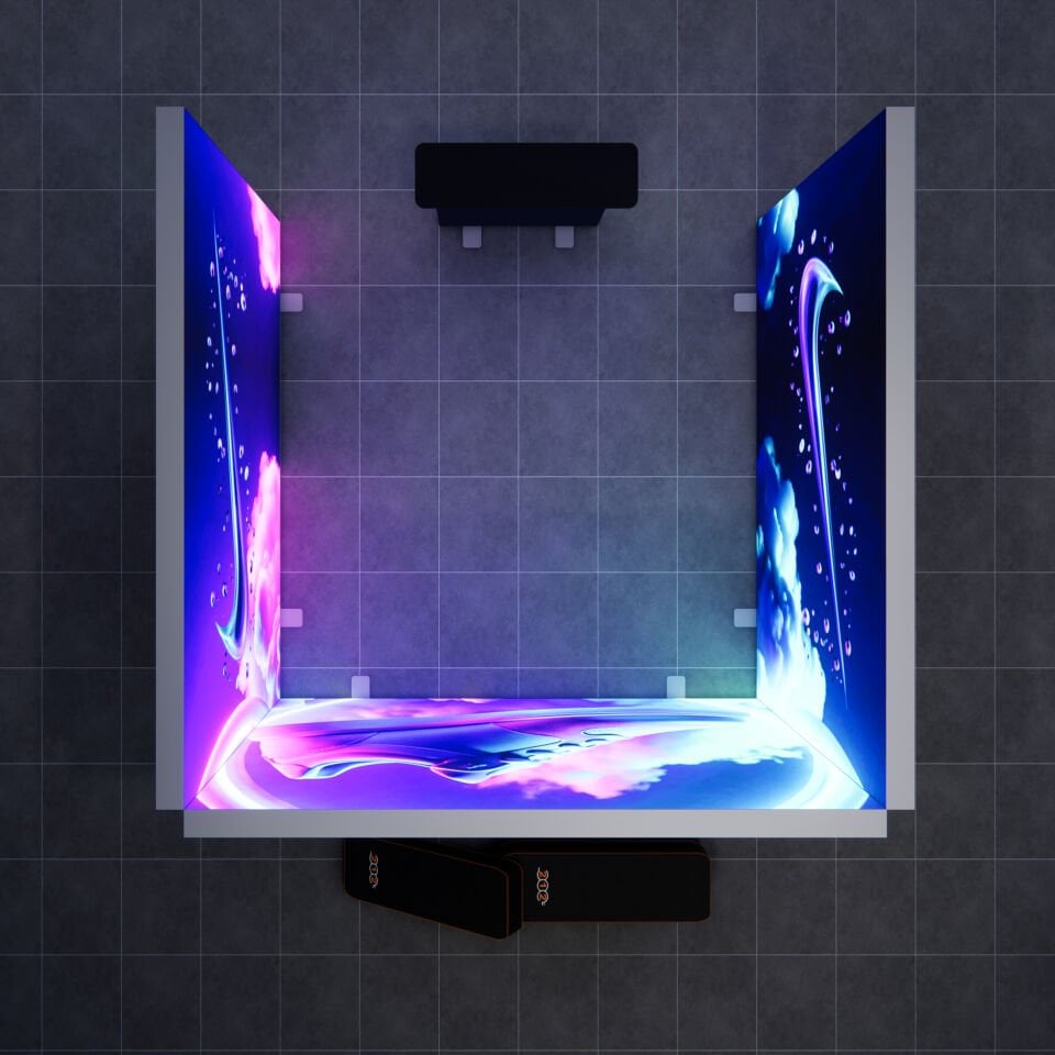 3x3m h225cm Lightbox U Stand