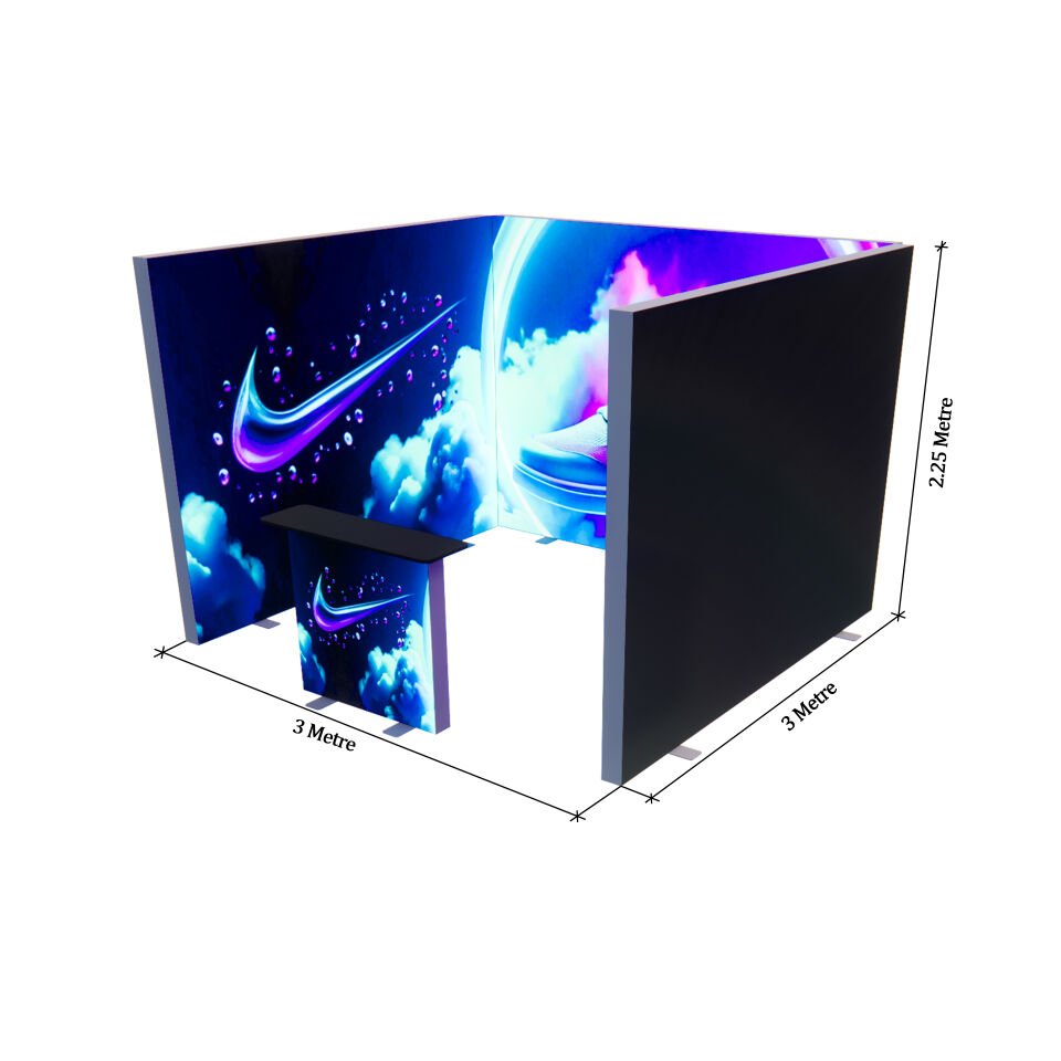 3x3m h225cm Lightbox U Stand