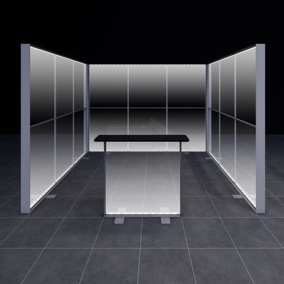 3x3m h225cm Lightbox U Stand