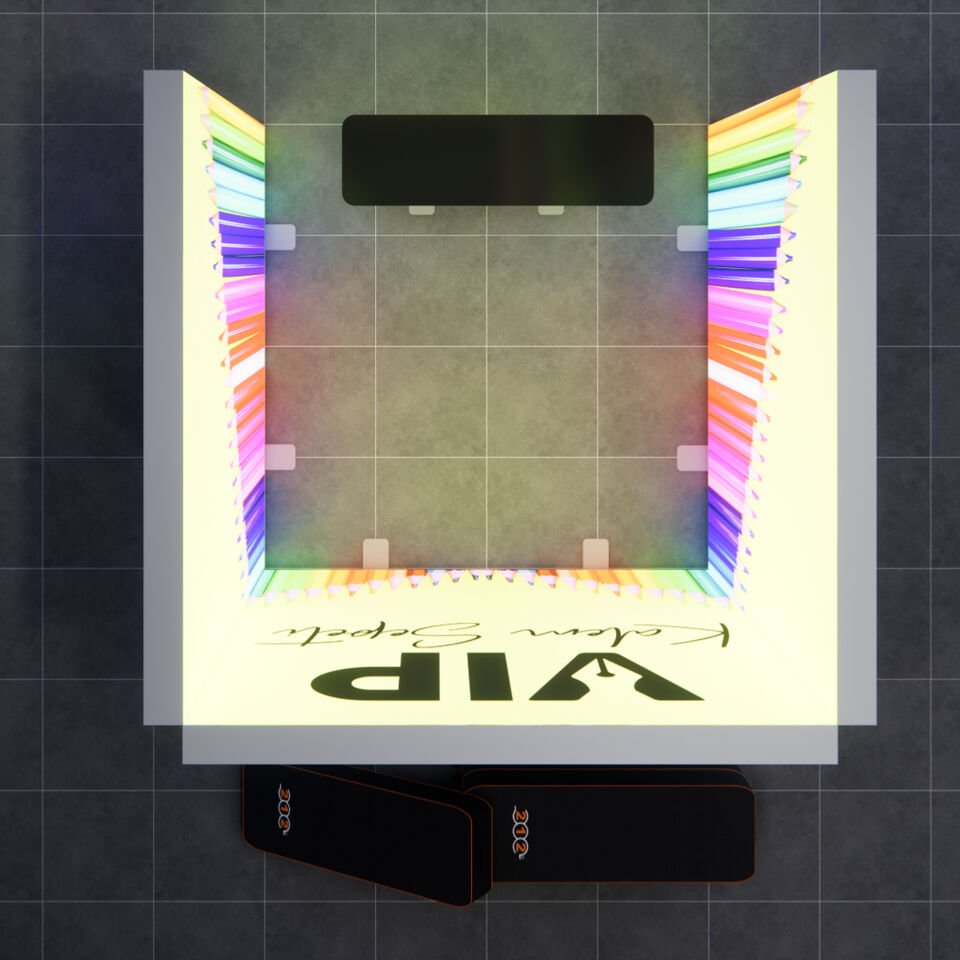 2x2m h225cm Lightbox U Stand