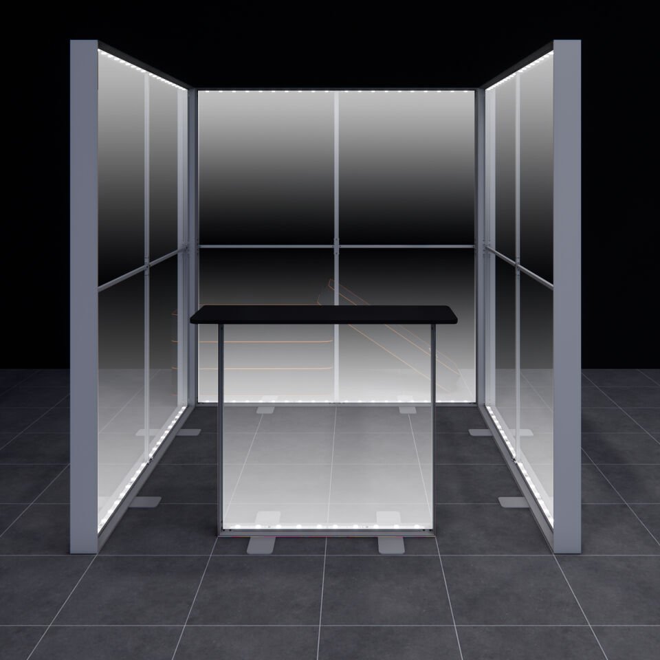 2x2m h225cm Lightbox U Stand