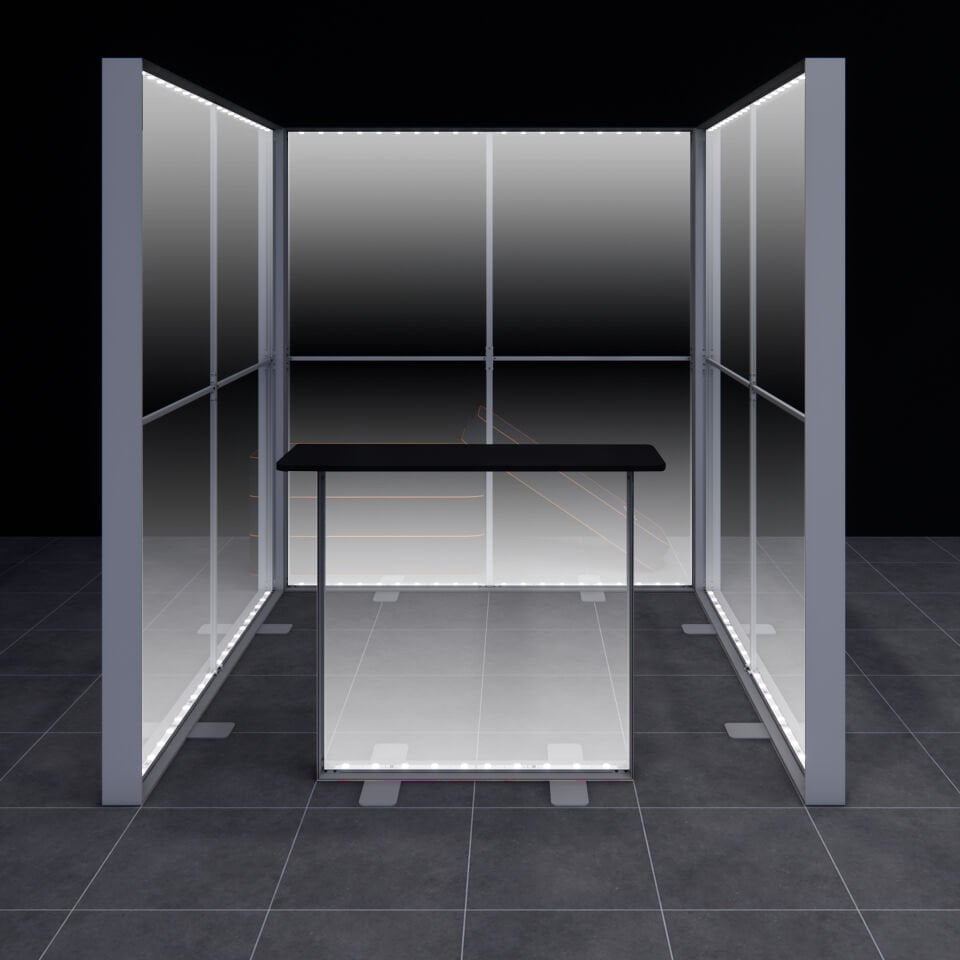 2x2m h225cm Lightbox U Stand