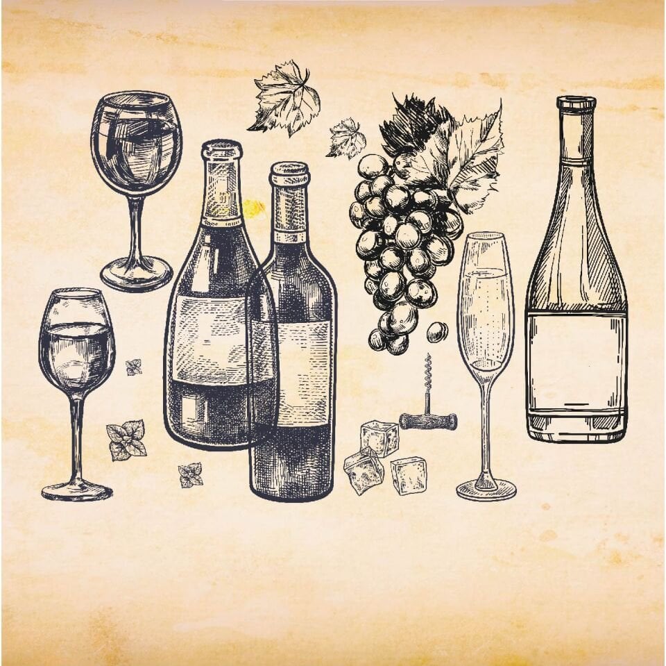 Şarap ve Kadeh Duvar Kağıdı