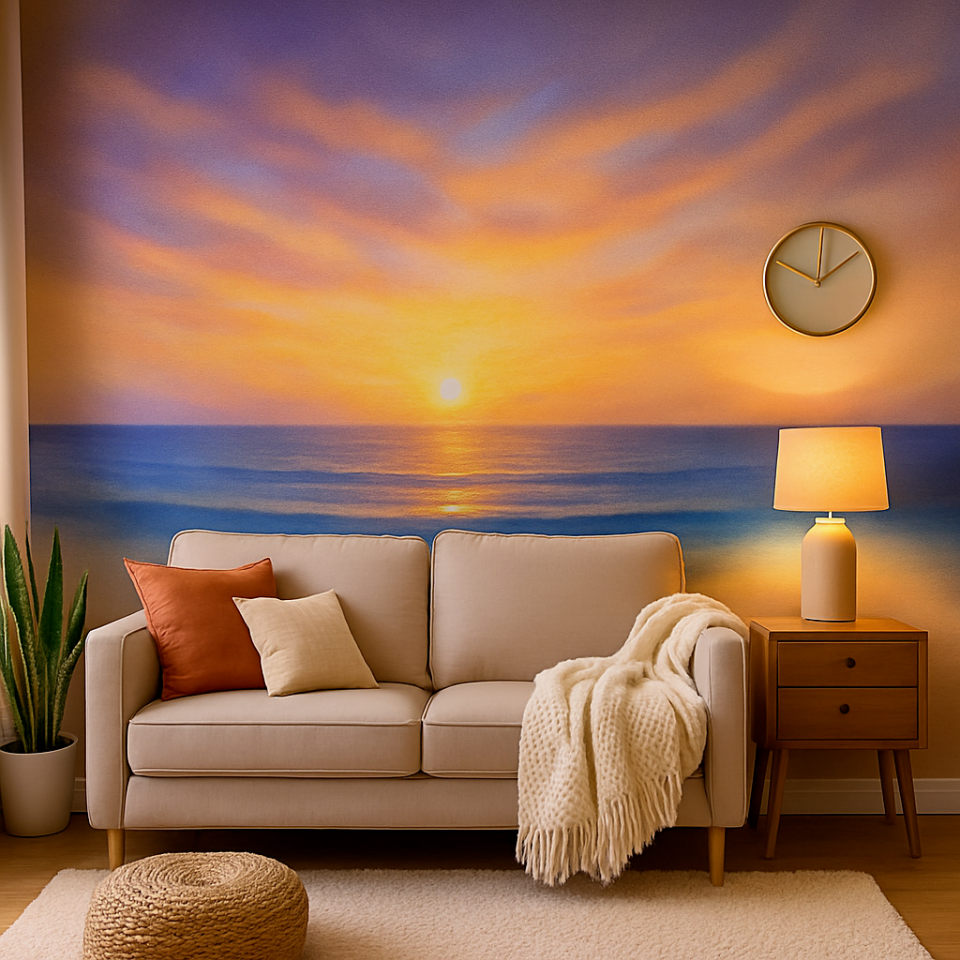 Dokulu Tekstil Duvar Kağıdı Baskı 280gr