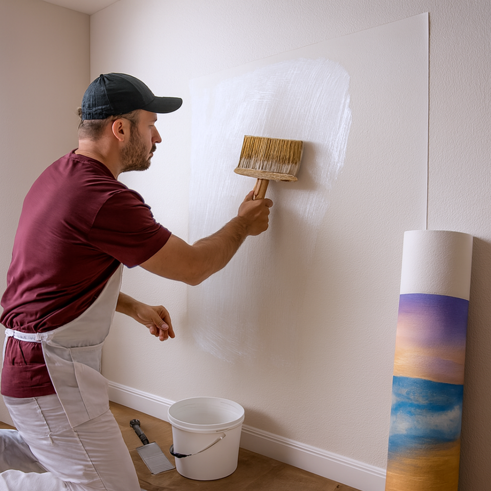 Dokulu Tekstil Duvar Kağıdı Baskı 280gr