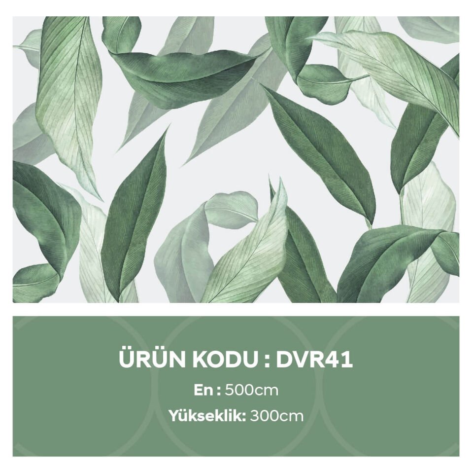 Yeşil Tropikal Yapraklar Duvar Kağıdı