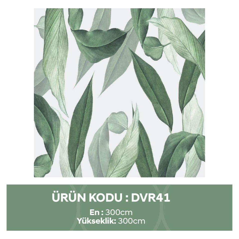 Yeşil Tropikal Yapraklar Duvar Kağıdı