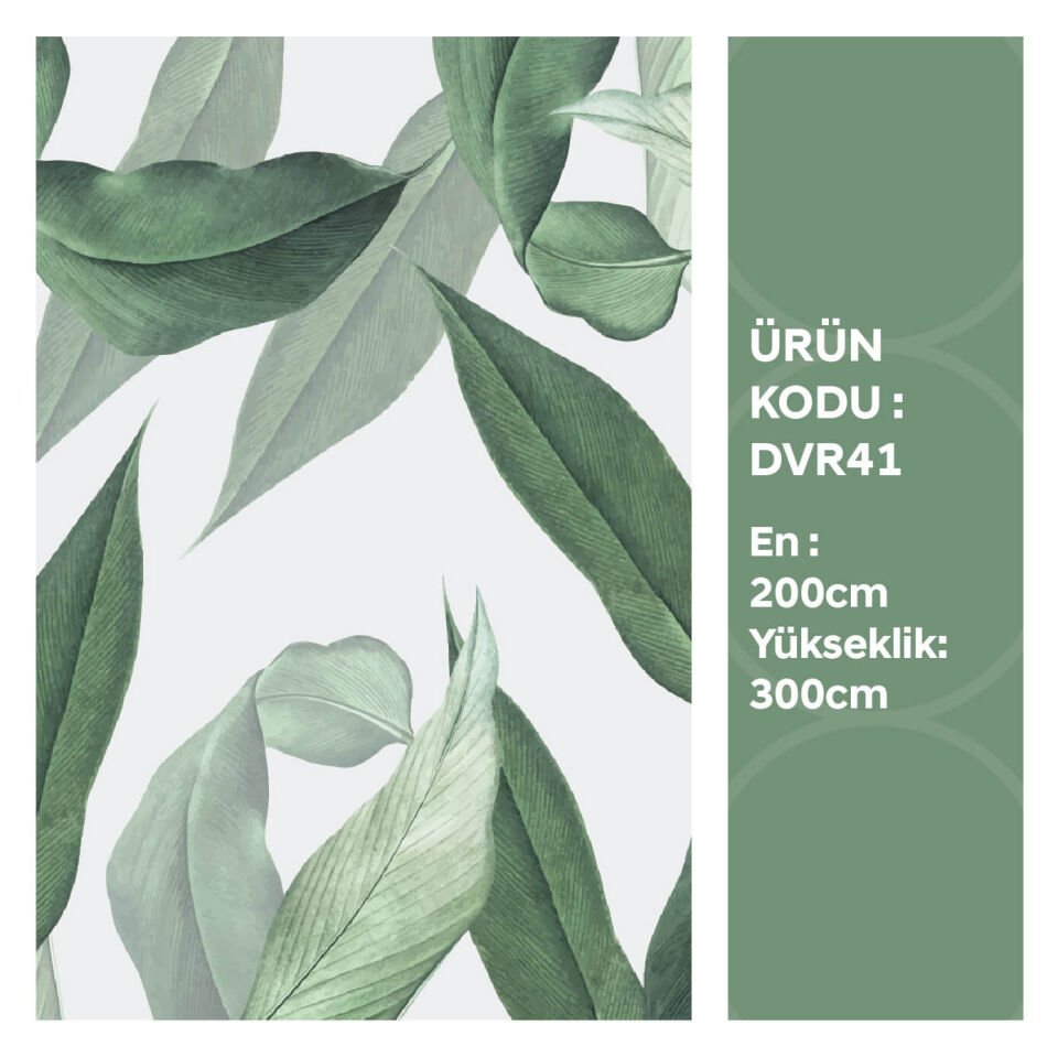Yeşil Tropikal Yapraklar Duvar Kağıdı