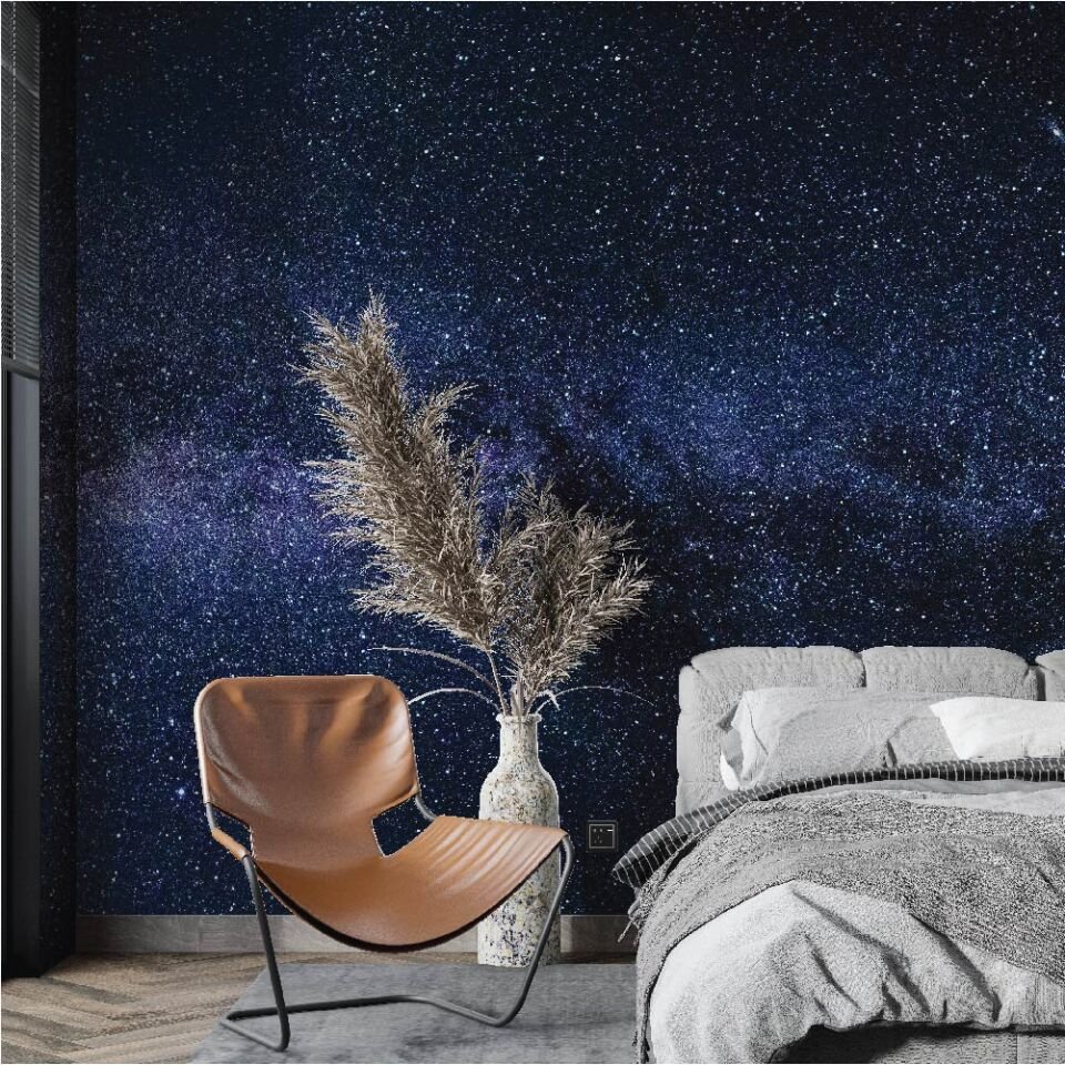 Karanlık Gece ve Yıldızlar Duvar Kağıdı