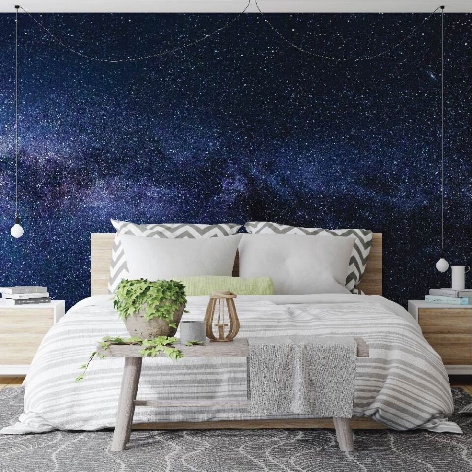 Karanlık Gece ve Yıldızlar Duvar Kağıdı