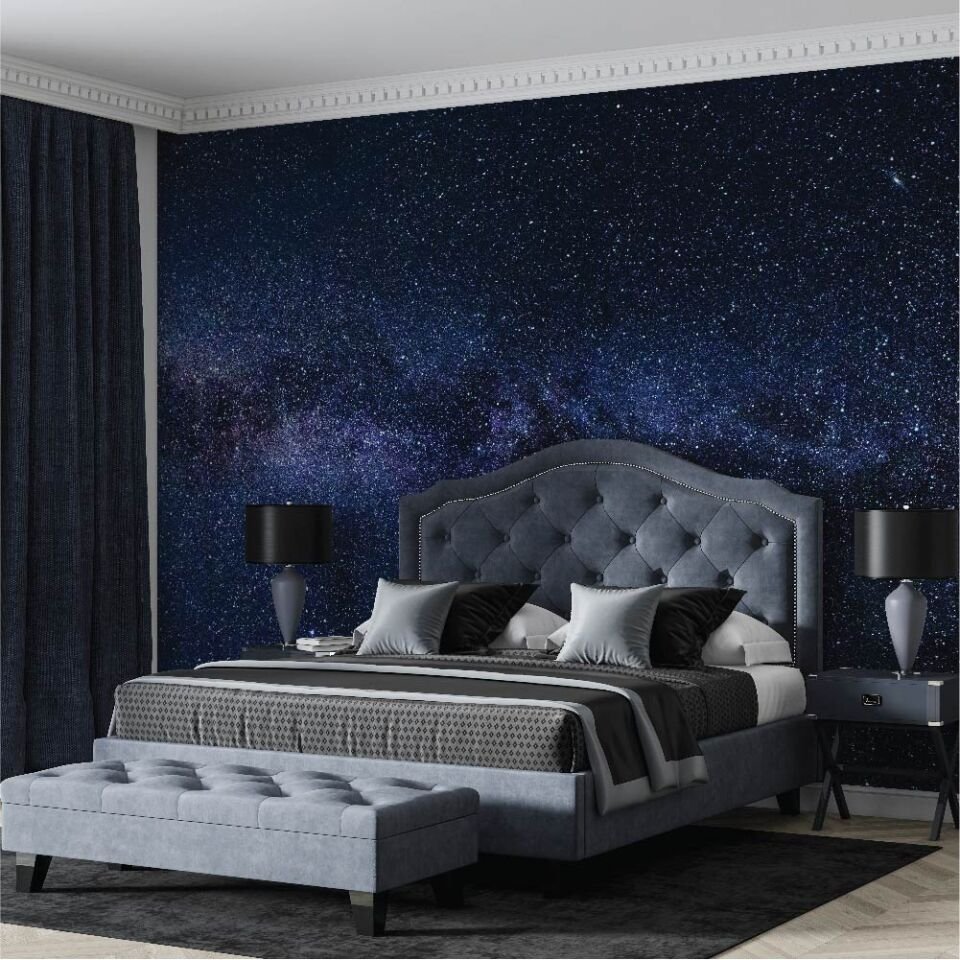 Karanlık Gece ve Yıldızlar Duvar Kağıdı