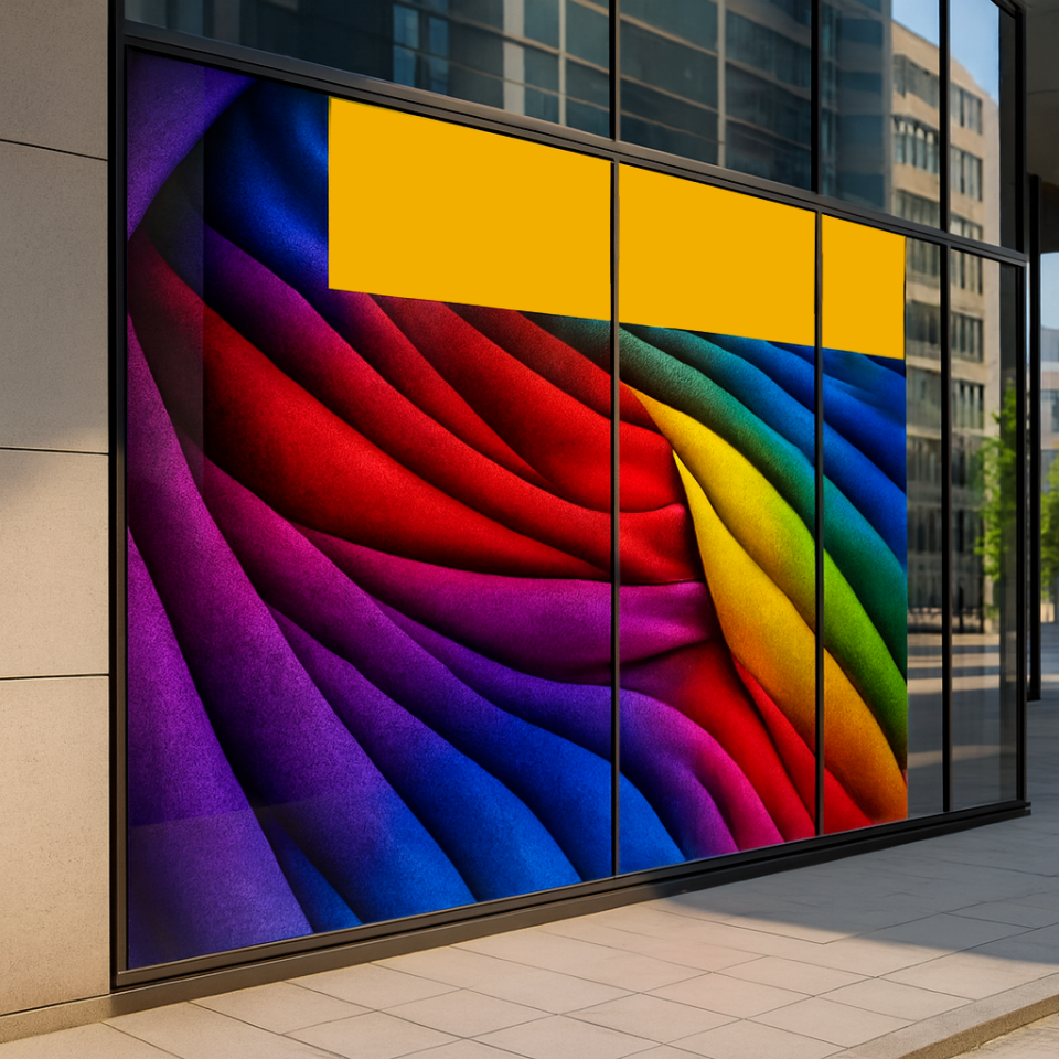 One Way Vision Baskı Avery UV Uyumlu