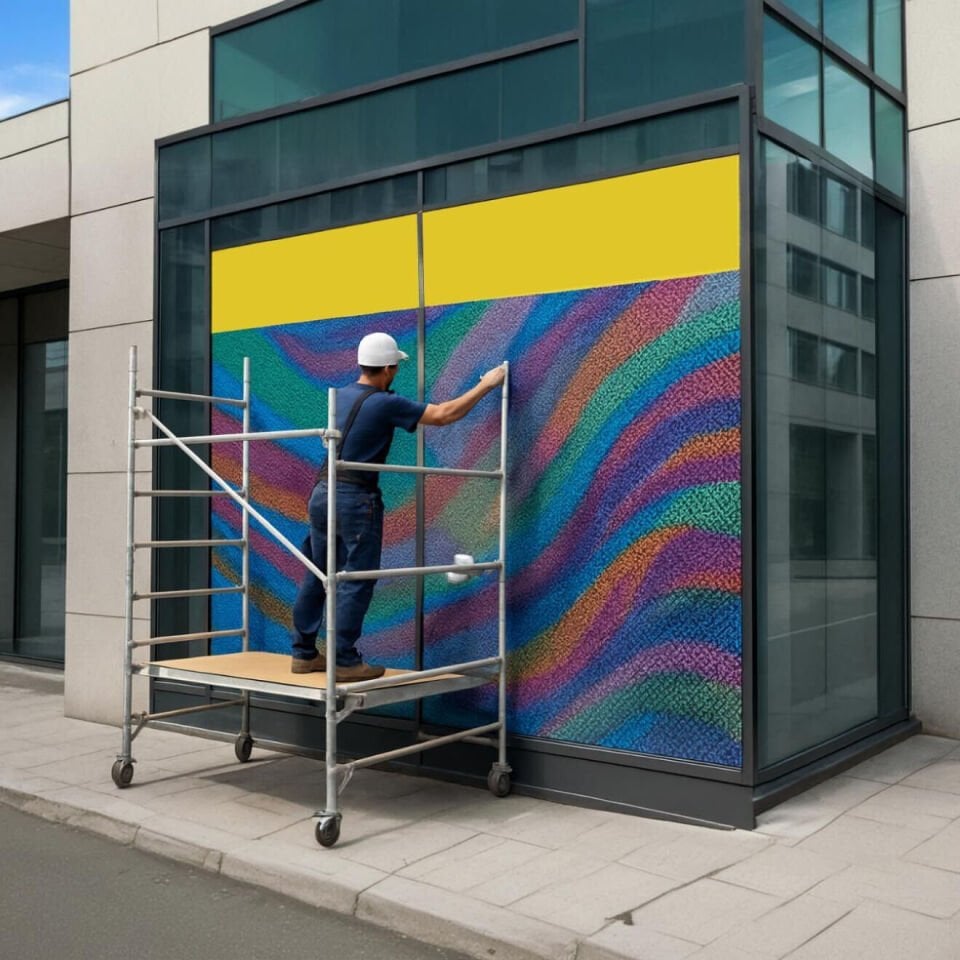 One Way Vision Baskı Avery UV Uyumlu