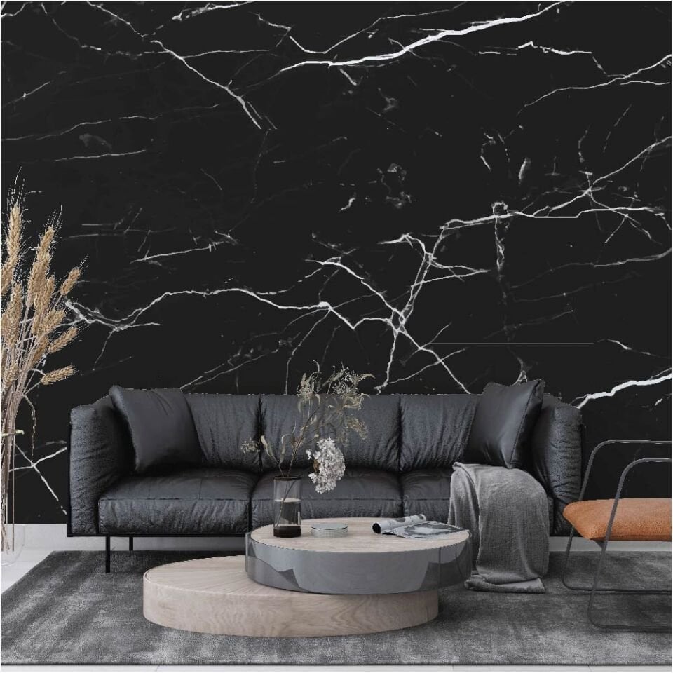Siyah Mermer Duvar Kağıdı