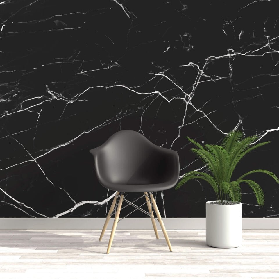 Siyah Mermer Duvar Kağıdı