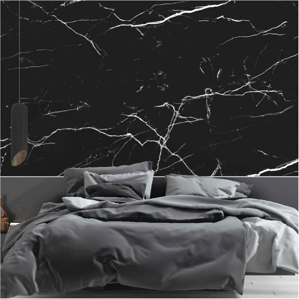 Siyah Mermer Duvar Kağıdı
