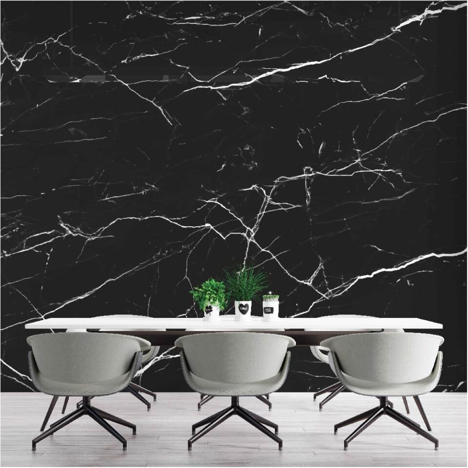 Siyah Mermer Duvar Kağıdı