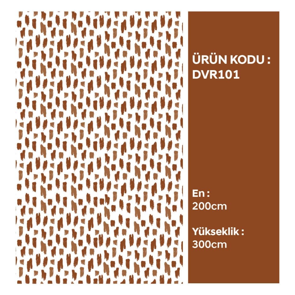 Kahverengi Fırça Deseni Duvar Kağıdı