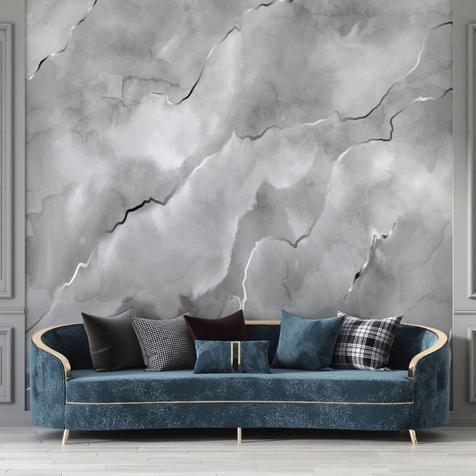 Gri Mermer Duvar Kağıdı