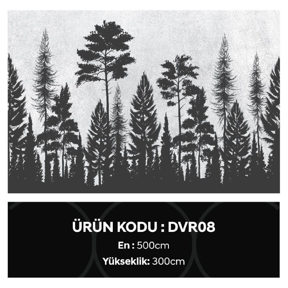 Ağaç Silüetleri Duvar Kağıdı