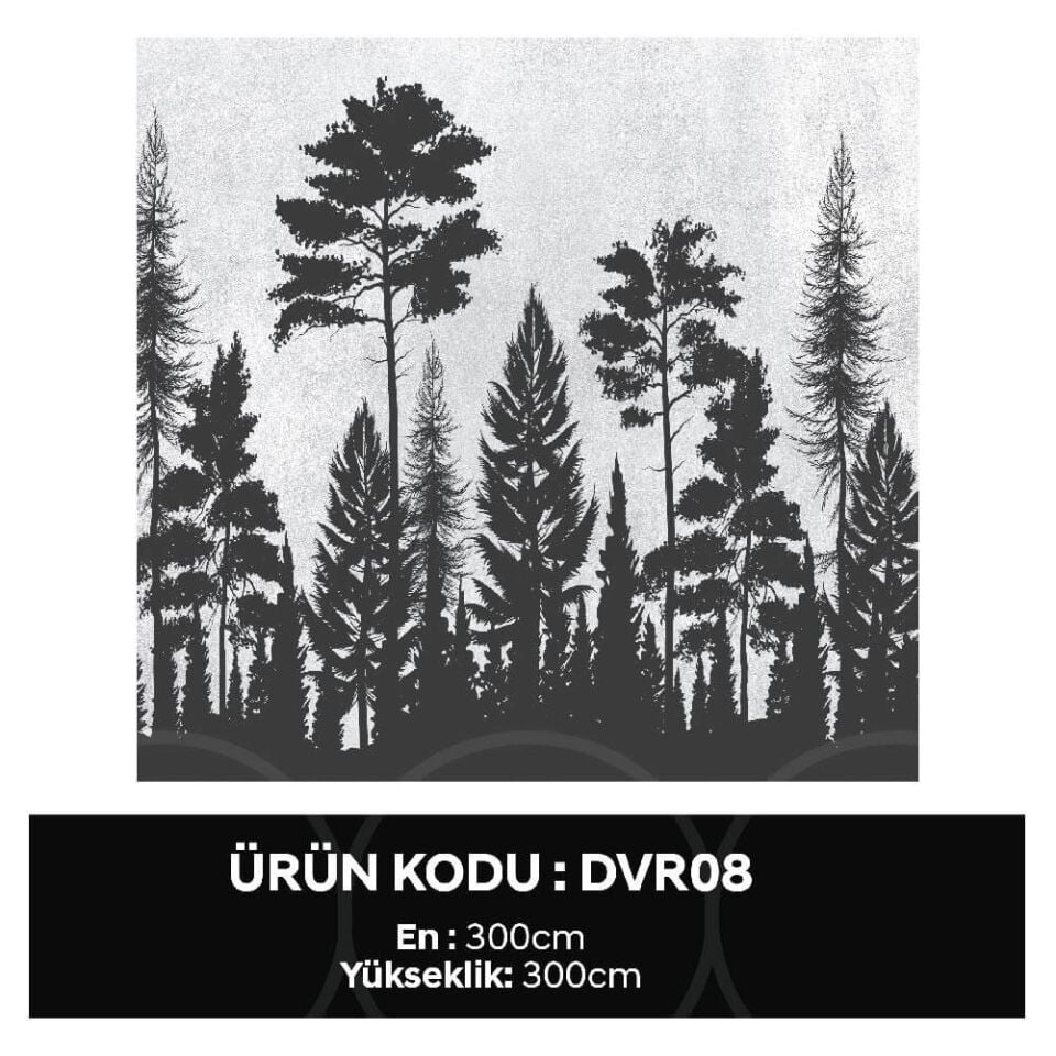Ağaç Silüetleri Duvar Kağıdı
