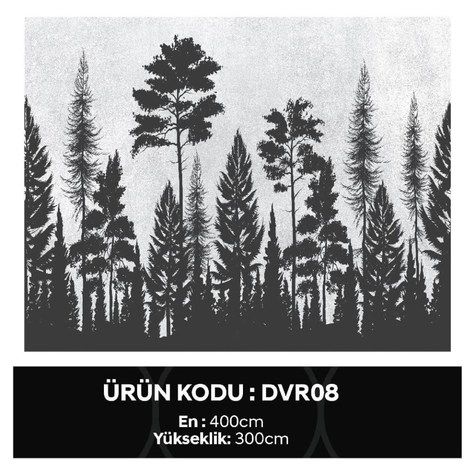 Ağaç Silüetleri Duvar Kağıdı