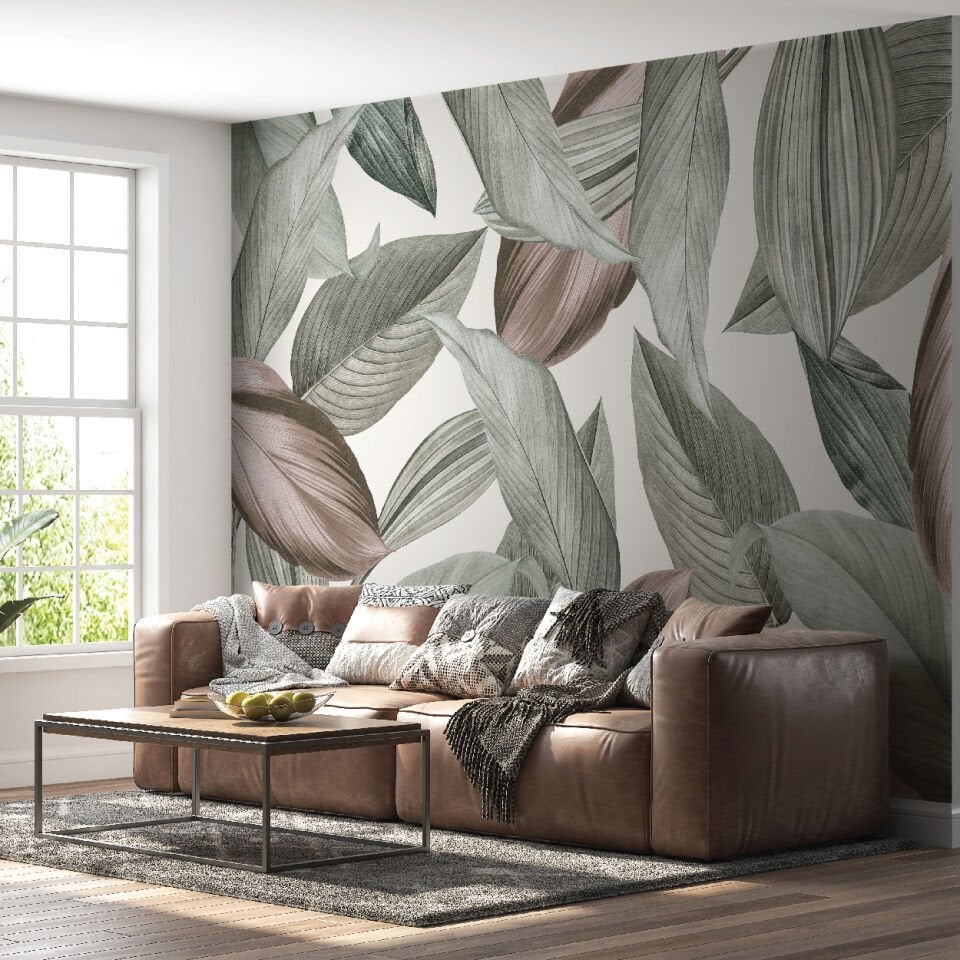 Büyük Soft Yapraklar Duvar Kağıdı