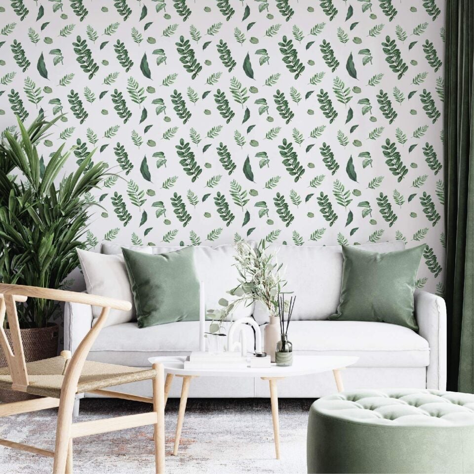 Küçük Yeşil Yapraklar Duvar Kağıdı