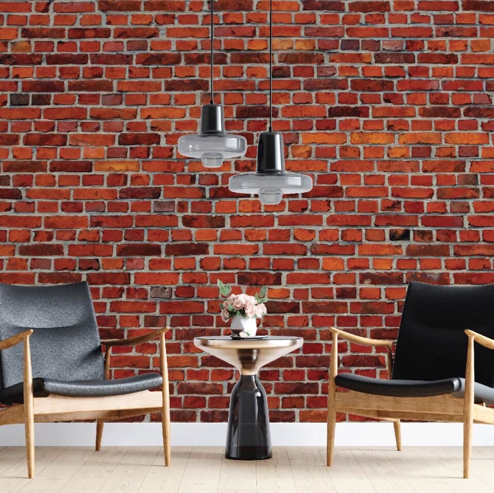 Taş Tuğla Deseni Duvar Kağıdı