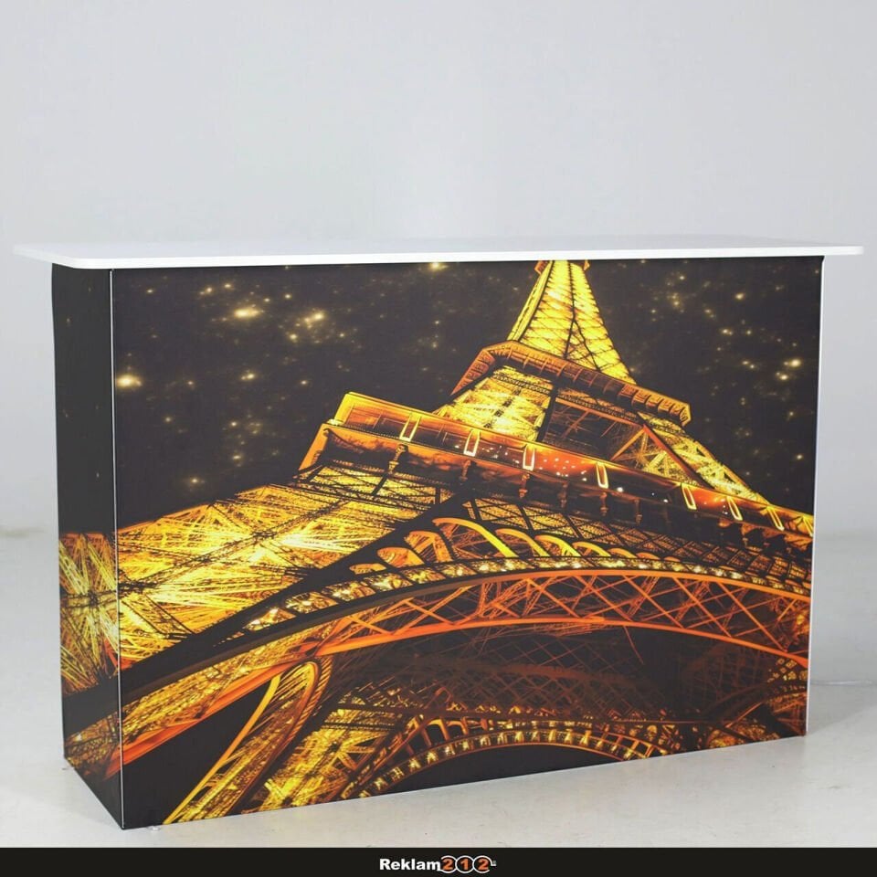 Raflı Banko Lightbox 160x50xh110cm