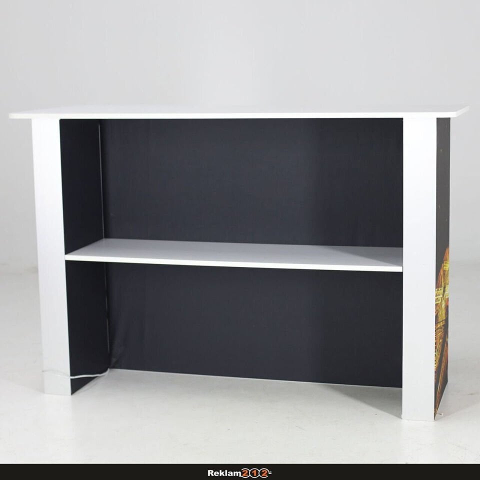 Raflı Banko Lightbox 160x50xh110cm